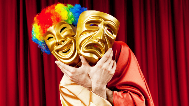 Máscaras: símbolo tradicional do teatro